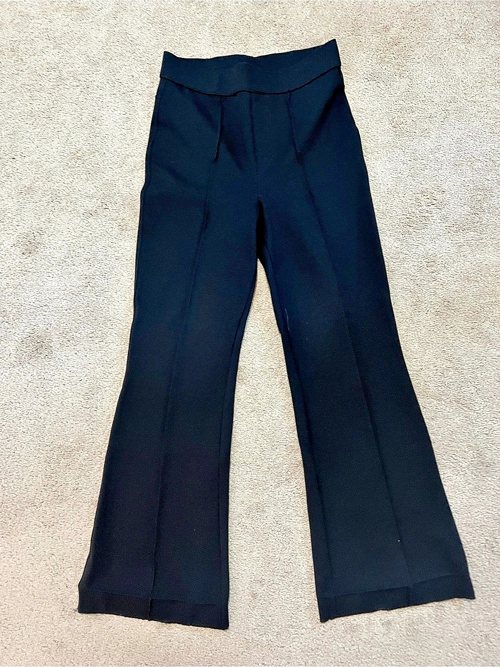 NYDJ Pull-On Flared Trouser Pants Lift Tuck Technology Black Small
